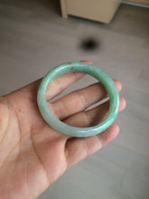 Load image into Gallery viewer, 50.5mm Certified Type A 100% Natural sunny apple green/red oval Jadeite Jade bangle BG61-0174
