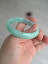 Load image into Gallery viewer, 50.5mm Certified Type A 100% Natural sunny apple green/red oval Jadeite Jade bangle BG61-0174
