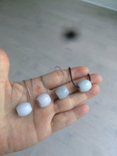 Load image into Gallery viewer, 12-14mm Type A 100% Natural white/light green/purple Jadeite Jade LuluTong (Every road is smooth) pendant S68
