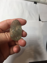 Load image into Gallery viewer, Type A 100% Natural  Light Green gray (淡油冰) Good Luck &amp; Bright Beginning Rooster Jadeite Jade Pendant PC237

