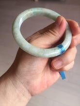 Load image into Gallery viewer, 54.6mm certified 100% natural Type A sunny green jadeite jade bangle E47-0222

