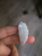 Load image into Gallery viewer, Type A 100% Natural green/yellow/purple Jadeite Jade leaf pendant group m100

