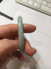 Load image into Gallery viewer, 51mm certified Type A 100% Natural light green sunny green white round cut Jadeite Jade bangle PH165
