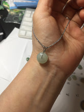 Load image into Gallery viewer, 9.5-13.5mm Type A 100% Natural light green yellow brown Jadeite Safety Guardian Button abacus bead donuts pendant PF40 Add on item
