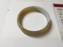 Load image into Gallery viewer, 52.4 mm Certified Type A 100% Natural yellow light green white Jadeite Jade bangle PH166-3808
