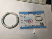 Load image into Gallery viewer, 57.5mm certified type A 100% Natural sunny green/purple round cut Jadeite jade bangle PH186-1264
