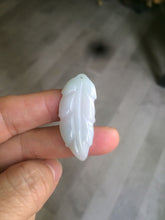 Load image into Gallery viewer, Type A 100% Natural green/yellow/purple Jadeite Jade leaf pendant group m100
