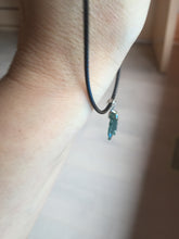 Load image into Gallery viewer, 100% Natural blue green gray Guatemala jadeite Jade flower pendant group AR113
