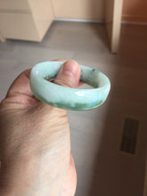 Load image into Gallery viewer, 51mm Certified type A 100% Natural green white half mountain half water (半山半水) thin Jadeite Jade bangle PB272-1040
