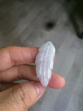 Load image into Gallery viewer, Type A 100% Natural green/yellow/purple Jadeite Jade leaf pendant group m100
