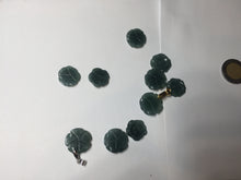 Load image into Gallery viewer, 100% Natural blue green gray Guatemala jadeite Jade flower pendant group AR113
