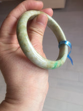 Load image into Gallery viewer, 56.5mm certified 100% natural Type A sunny green/brown jadeite jade bangle E41-2735

