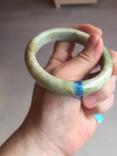 Load image into Gallery viewer, 56.5mm certified 100% natural Type A sunny green/brown jadeite jade bangle E41-2735
