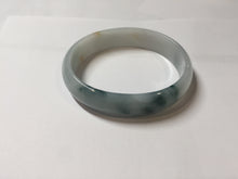 Load image into Gallery viewer, 46mm certified 100% natural type A white green orange with floating flowers oval jadeite bangle PH167(AllaboutjadeCanada.com only)
