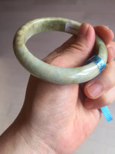 Load image into Gallery viewer, 56.5mm certified 100% natural Type A sunny green/brown jadeite jade bangle E41-2735
