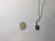 Load image into Gallery viewer, 12x10mm 100% natural type A green/gray Jadeite Jade simple is the best series pendant PF42
