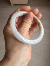 Load image into Gallery viewer, 58mm Certified Type A 100% Natural white/light purple/yellow/brown (FU Lu SHOU)Jadeite Jade bangle BM50-7039
