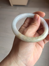 Load image into Gallery viewer, 58mm Certified Type A 100% Natural white/light purple/yellow/brown (FU Lu SHOU)Jadeite Jade bangle BM50-7039
