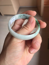 Load image into Gallery viewer, 50.9mm 100% natural type A sunny green light green Mountains Unfold in Succession(两岸青山次第出) green jadeite bangle PB270-1031
