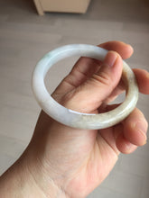 Load image into Gallery viewer, 58mm Certified Type A 100% Natural white/light purple/yellow/brown (FU Lu SHOU)Jadeite Jade bangle BM50-7039
