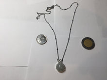 Load image into Gallery viewer, 12mm 100% natural type A gray Jadeite Jade simple is the best series pendant PF43
