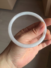 Load image into Gallery viewer, Sold! please don&#39;t order, Thanks.  62mm Certified Type A 100% Natural white light purple slim round cut Jadeite bangle AU35-8538
