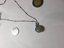 Load image into Gallery viewer, 12mm 100% natural type A gray Jadeite Jade simple is the best series pendant PF43
