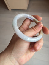 Load image into Gallery viewer, 58mm Certified Type A 100% Natural white/light purple/yellow/brown (FU Lu SHOU)Jadeite Jade bangle BM50-7039

