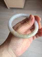 Load image into Gallery viewer, 58mm Certified Type A 100% Natural white/light purple/yellow/brown (FU Lu SHOU)Jadeite Jade bangle BM50-7039
