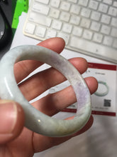 Load image into Gallery viewer, 52.2mm certified 100% natural type A white sunny green yellow purple(FU LU SHOU) oval jadeite bangle PH168-5800
