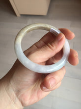 Load image into Gallery viewer, 58mm Certified Type A 100% Natural white/light purple/yellow/brown (FU Lu SHOU)Jadeite Jade bangle BM50-7039
