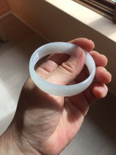 Load image into Gallery viewer, 51.7mm Certified type A 100% Natural white thin Jadeite Jade bangle PB267-1025
