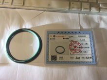 Load image into Gallery viewer, 55.3mm Certified Type A 100% Natural dark green/blue/gray Guatemala slim round cut Jadeite bangle PH135-4297
