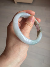 Load image into Gallery viewer, 57.5mm Certified Type A 100% Natural white/light purple/brown Jadeite Jade bangle BM51-7048

