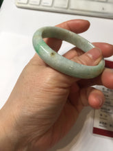 Load image into Gallery viewer, 50.5mm certified 100% natural type A sunny green brown oval jadeite bangle PH169-5802
