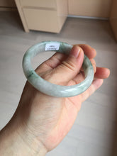 Load image into Gallery viewer, 54.5mm Certified 100% natural Type A light purple with green floating flowers jadeite jade bangle BN14-7084
