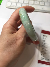Load image into Gallery viewer, 50.5mm certified 100% natural type A sunny green brown oval jadeite bangle PH169-5802
