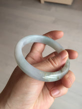 Load image into Gallery viewer, 57.5mm Certified Type A 100% Natural white/light purple/brown Jadeite Jade bangle BM51-7048
