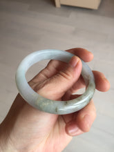 Load image into Gallery viewer, 57.5mm Certified Type A 100% Natural white/light purple/brown Jadeite Jade bangle BM51-7048
