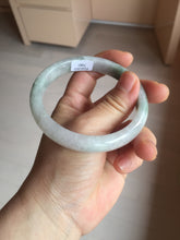 Load image into Gallery viewer, 58.7mm Certified Type A 100% Natural light green/white Jadeite Jade bangle BN15-7081
