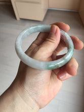Load image into Gallery viewer, 58.7mm Certified Type A 100% Natural light green/white Jadeite Jade bangle BN15-7081
