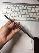 Load image into Gallery viewer, 20cm 100% Natural black dark green ink painting(水墨画) Xiu Jade (Serpentine) Hairpin AW62
