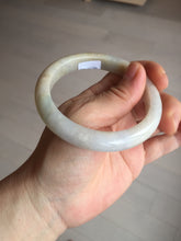 Load image into Gallery viewer, 57.5mm Certified Type A 100% Natural white/yellow/brown (golden sand) Jadeite Jade bangle BM52-7050
