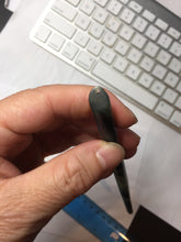 Load image into Gallery viewer, 20cm 100% Natural black dark green ink painting(水墨画) Xiu Jade (Serpentine) Hairpin AW62
