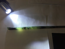 Load image into Gallery viewer, 20cm 100% Natural black dark green ink painting(水墨画) Xiu Jade (Serpentine) Hairpin AW62
