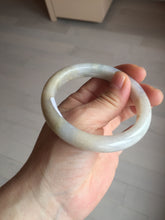Load image into Gallery viewer, 57.5mm Certified Type A 100% Natural white/yellow/brown (golden sand) Jadeite Jade bangle BM52-7050
