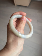 Load image into Gallery viewer, 57.5mm Certified Type A 100% Natural white/yellow/brown (golden sand) Jadeite Jade bangle BM52-7050
