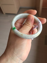 Load image into Gallery viewer, 52.2mm certified 100% natural type A white sunny green yellow purple(FU LU SHOU) oval jadeite bangle PH168-5800
