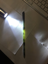 Load image into Gallery viewer, 19.5cm 100% Natural black dark green ink painting(水墨画) Xiu Jade (Serpentine) Hairpin AW64
