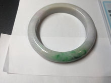 Load image into Gallery viewer, 59mm certified 100% Natural type A sunny green light purple white Jadeite Jade bangle PC252-0322
